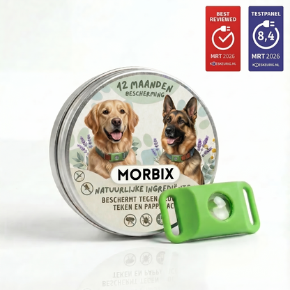 Morbix - Natuurlijke Vlooien- & Tekenpenning · 12 Maanden