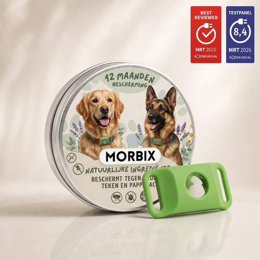 Morbix™ - 12 maanden volledig natuurlijke vlooien- en tekentags voor honden