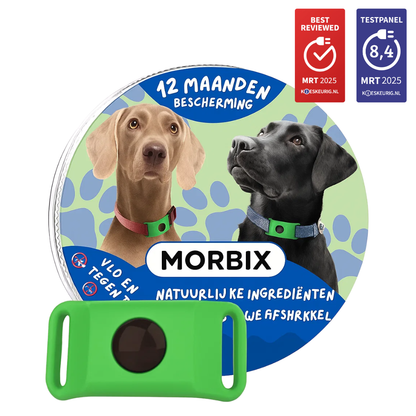 Morbix™ - 12 maanden volledig natuurlijke vlooien- en tekentags voor honden