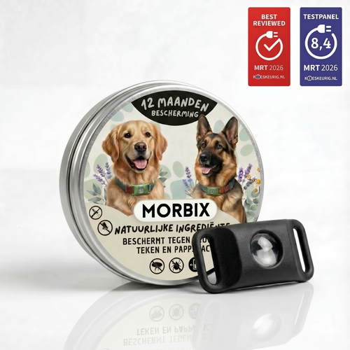 Morbix - Natuurlijke Vlooien- & Tekenpenning · 12 Maanden