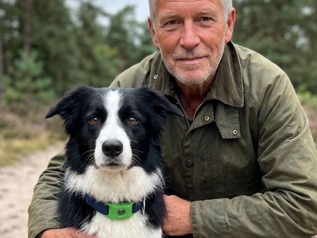 Willem met zijn border collie