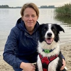 Lisa met haar hond Luna